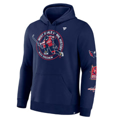 Alexander Ovechkin Washington Capitals Fanatics NHL All-Time Leading Goal Scorer Badges Pullover Hoodie Outlet