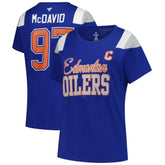 Connor McDavid Edmonton Oilers Fanatics Women's Plus Size Name & Number Scoop Neck T-Shirt Sale
