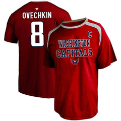 Alexander Ovechkin Washington Capitals Profile Big & Tall Name & Number T-Shirt Outlet