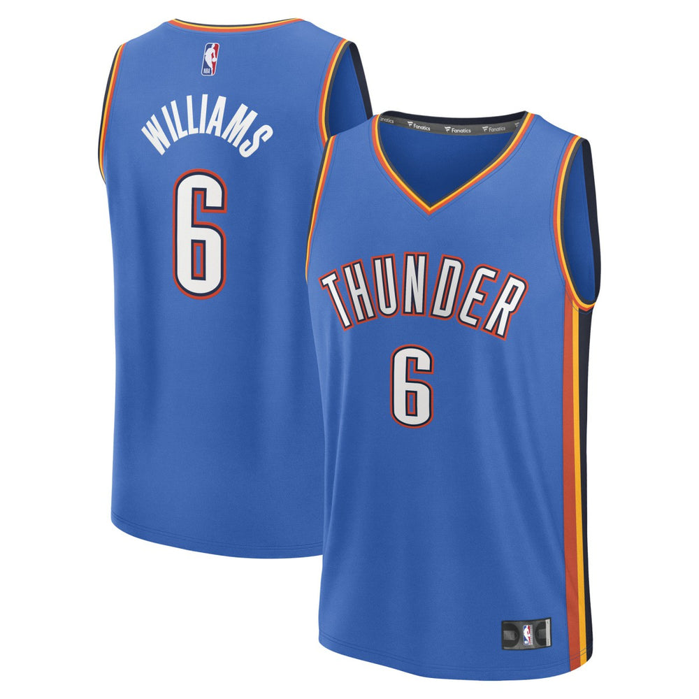 Jaylin Williams Oklahoma City Thunder Fast Break Replica Player Jersey For Sale