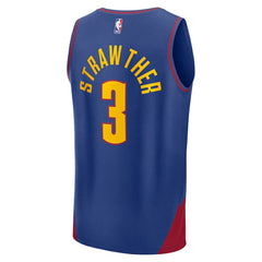 Julian Strawther Denver Nuggets Fast Break Replica Player Jersey sale Discount