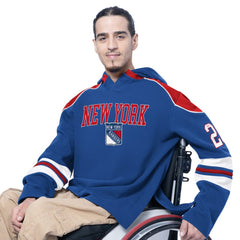 New York Rangers G-III Sports by Carl Banks Adaptive Wear Lord Stanley Hooded Long Sleeve Sweatshirt For Sale