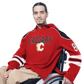 Calgary Flames G-III Sports by Carl Banks Adaptive Wear Lord Stanley Hooded Long Sleeve Sweatshirt Sale