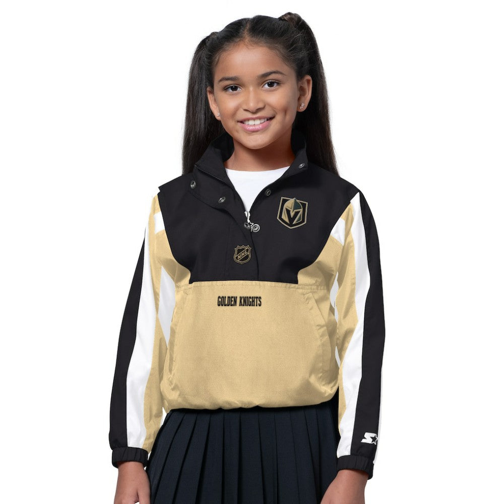 Vegas Golden Knights Starter Girls Key Player Half Zip Jacket For Sale