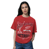 Detroit Red Wings Starter Women's Oversized Hall of Fame T-Shirt Sale