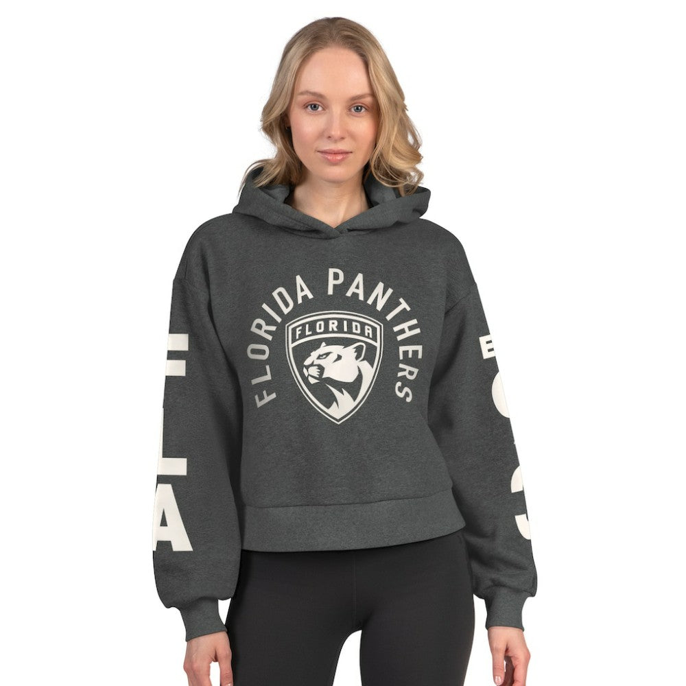 Florida Panthers Starter Women's Star Player Cropped Fleece Hoodie Discount