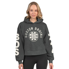 Boston Bruins Starter Women's Star Player Cropped Fleece Hoodie Sale