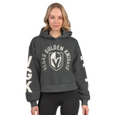 Vegas Golden Knights Starter Women's Star Player Cropped Fleece Hoodie Sale