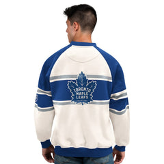 Toronto Maple Leafs Starter Male Adult Defense Fleece Crewneck Sweatshirt For Sale