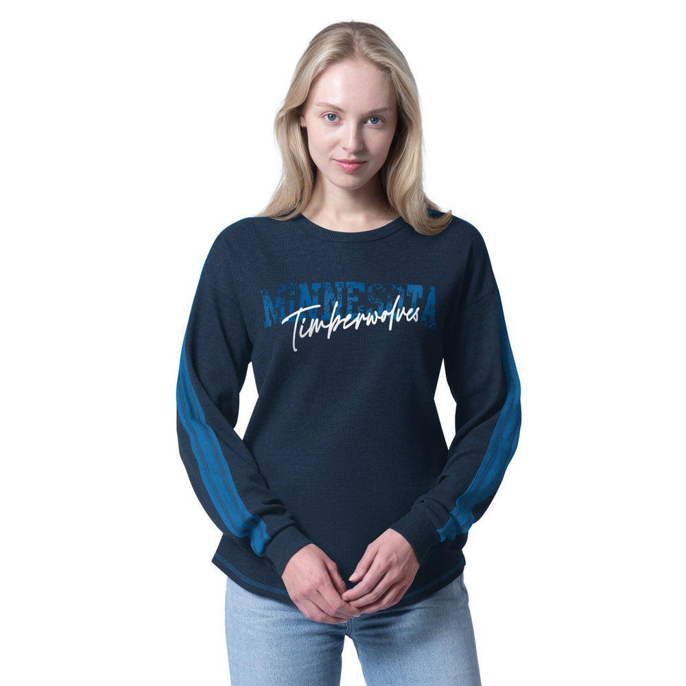 Minnesota Timberwolves G-III 4Her by Carl Banks Women's Advantage Tri-Blend Long Sleeve T-Shirt For Sale
