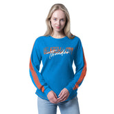 Oklahoma City Thunder G-III 4Her by Carl Banks Women's Advantage Tri-Blend Long Sleeve T-Shirt On Sale