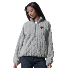 Chicago Bulls G-III 4Her by Carl Banks Women's Champ Half-Zip Pullover For Sale