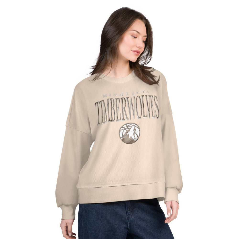 Minnesota Timberwolves G-III 4Her by Carl Banks Women's Oversized Vet II Sweatshirt Outlet