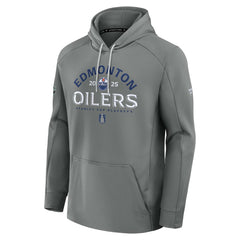 Edmonton Oilers Fanatics 2025 Stanley Cup Playoffs Authentic Pro Rink Fly Fleece Pullover Hoodie Discount