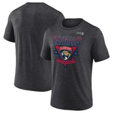 Florida Panthers Fanatics 2025 Stanley Cup Playoffs Crossbar Tri-Blend T-Shirt Online
