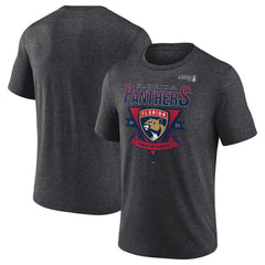 Florida Panthers Fanatics 2025 Stanley Cup Playoffs Crossbar Tri-Blend T-Shirt Online