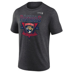 Florida Panthers Fanatics 2025 Stanley Cup Playoffs Crossbar Tri-Blend T-Shirt Online