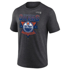Edmonton Oilers Fanatics 2025 Stanley Cup Playoffs Crossbar Tri-Blend T-Shirt Online
