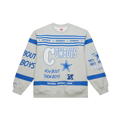 Dallas Cowboys Mitchell & Ness All Over Print Retro Fleece Sweatshirt
