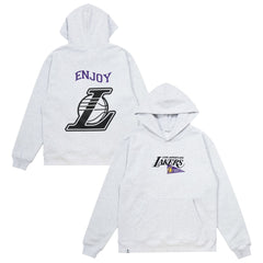 Enjoy Basketball x Los Angeles Lakers Unisex Hoop Enthusiast Capsule Collection Pullover Hoodie - Heather Gray shop Discount