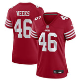 San Francisco 49ers Nike Jon Weeks Women's Team Game Jersey