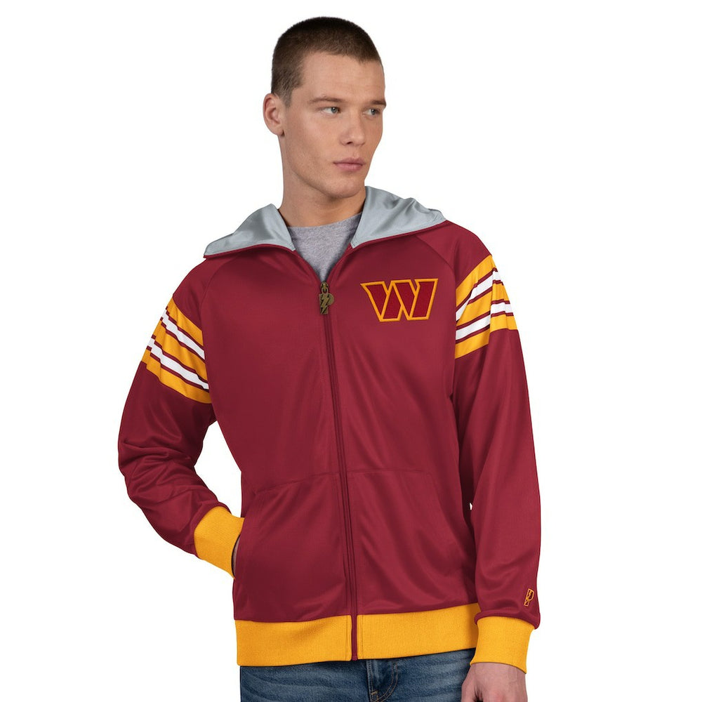 Washington Commanders Pro Player Helmet Full-Zip Hooded Track Jacket