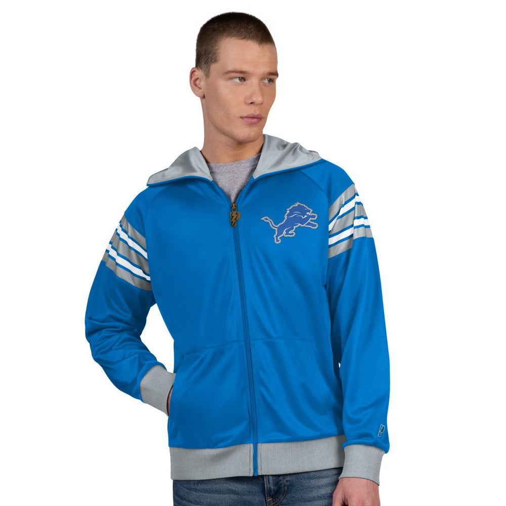 Detroit Lions Pro Player Helmet Full-Zip Hooded Track Jacket