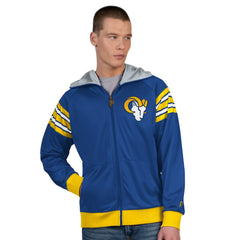 Los Angeles Rams Pro Player Helmet Full-Zip Hooded Track Jacket