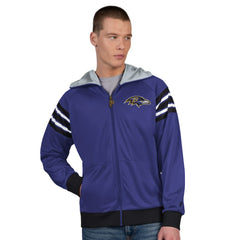 Baltimore Ravens Pro Player Helmet Full-Zip Hooded Track Jacket