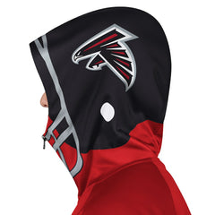 Atlanta Falcons Pro Player Helmet Full-Zip Hooded Track Jacket