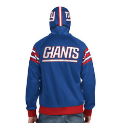New York Giants Pro Player Helmet Full-Zip Hooded Track Jacket