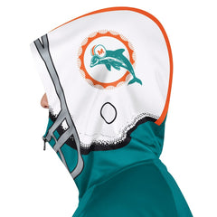 Miami Dolphins Pro Player Retro Helmet Full-Zip Hooded Track Jacket