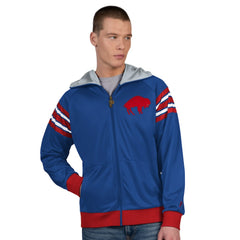Buffalo Bills Pro Player Retro Helmet Full-Zip Hooded Track Jacket