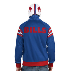 Buffalo Bills Pro Player Retro Helmet Full-Zip Hooded Track Jacket