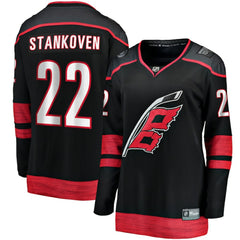 Logan Stankoven Carolina Hurricanes Fanatics Women's Home Breakaway Player Jersey On Sale