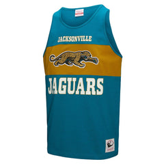 Jacksonville Jaguars Mitchell & Ness Retro Colorblock Tank Top
