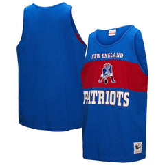 New England Patriots Mitchell & Ness Retro Colorblock Tank Top