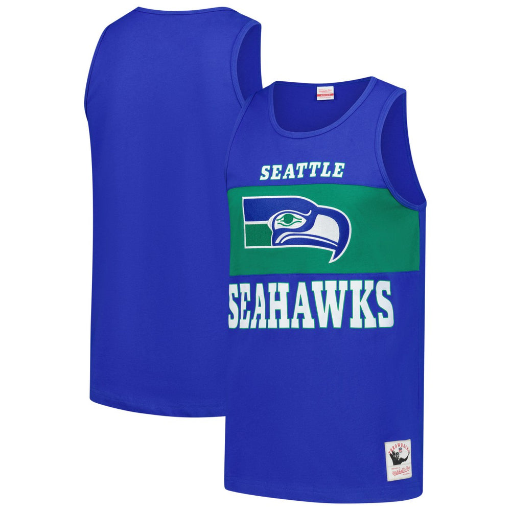 Seattle Seahawks Mitchell & Ness Retro Colorblock Tank Top