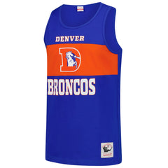 Denver Broncos Mitchell & Ness Retro Colorblock Tank Top