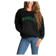 Philadelphia Eagles Cuce Women's Chenille Jeweled Sweatshirt