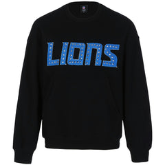 Detroit Lions Cuce Women's Chenille Jeweled Sweatshirt