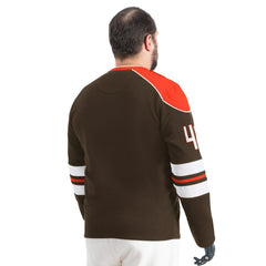 Cleveland Browns G-III Sports by Carl Banks Adaptive Lord Stanley Crewneck Sweatshirt