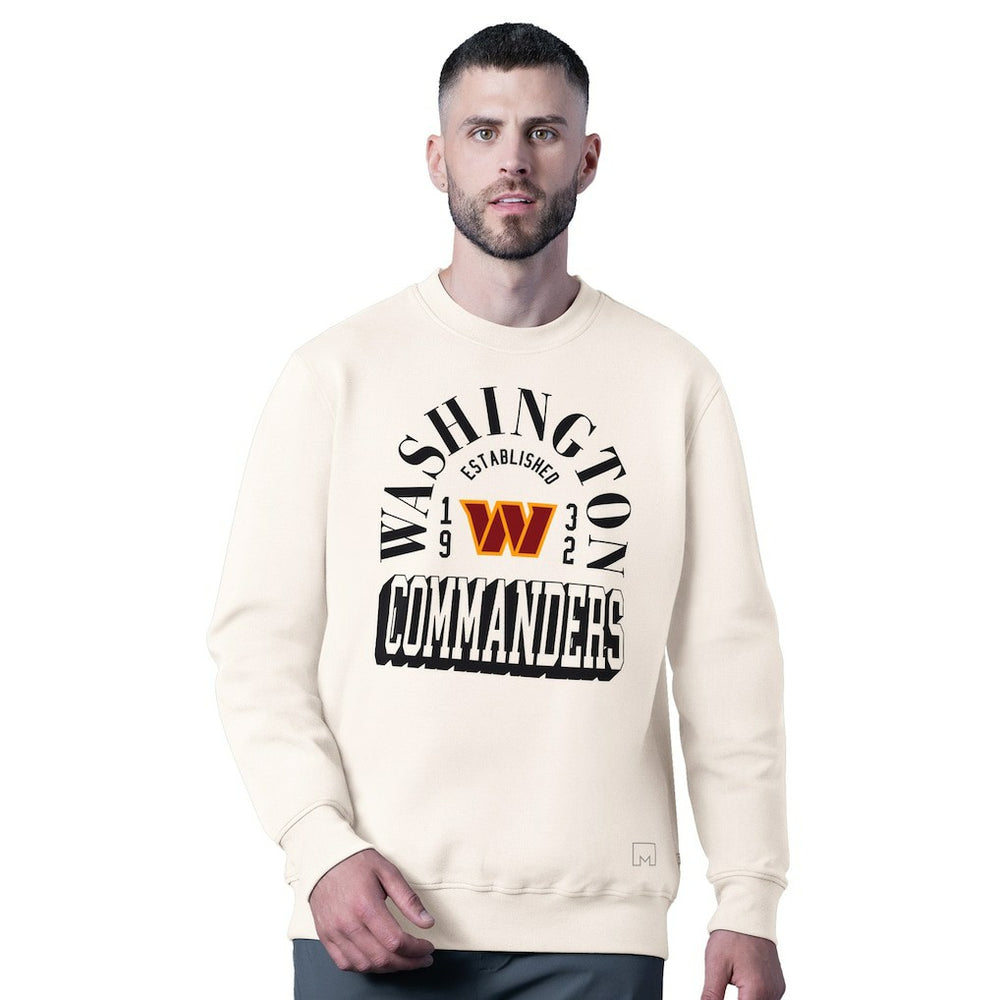Washington Commanders MSX by Michael Strahan Whiteout Tri-Blend Sweatshirt
