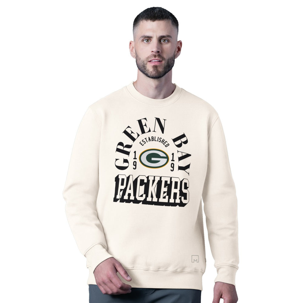 Green Bay Packers MSX by Michael Strahan Whiteout Tri-Blend Sweatshirt