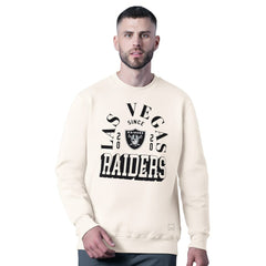Las Vegas Raiders MSX by Michael Strahan Whiteout Tri-Blend Sweatshirt