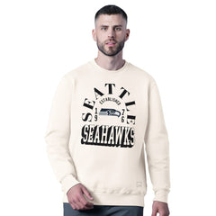 Seattle Seahawks MSX by Michael Strahan Whiteout Tri-Blend Sweatshirt
