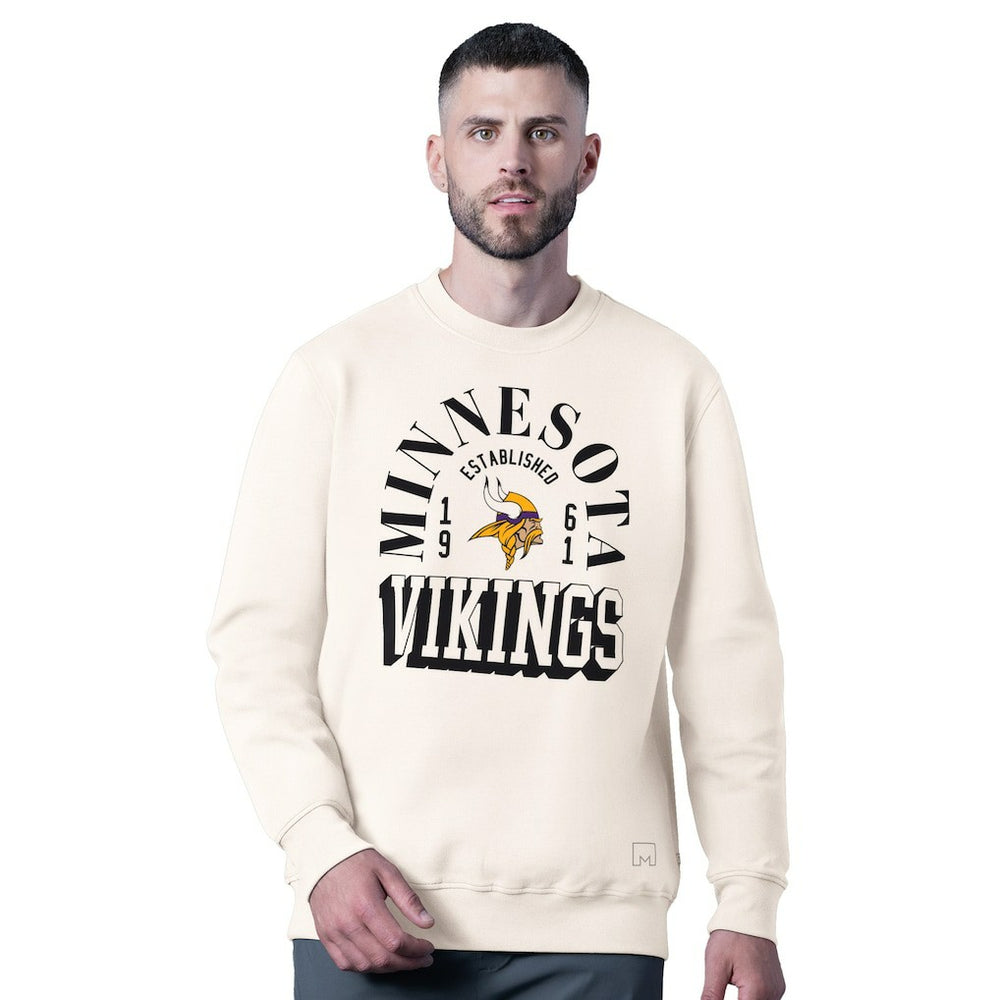 Minnesota Vikings MSX by Michael Strahan Whiteout Tri-Blend Sweatshirt