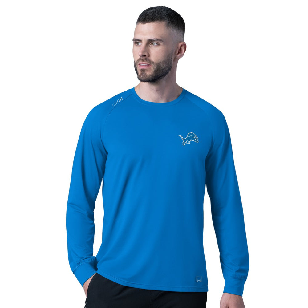 Detroit Lions MSX by Michael Strahan Forward Long-Sleeve T-Shirt