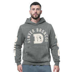 Denver Broncos Starter Handoff Vintage Logo Fleece Hoodie Sweatshirt