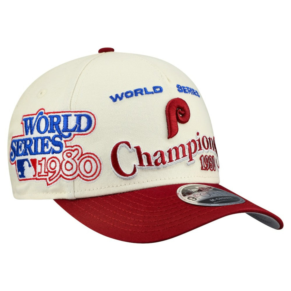Philadelphia Phillies New Era World Series 9FORTY M-Crown A-Frame Adjustable Hat | MLB Outlet